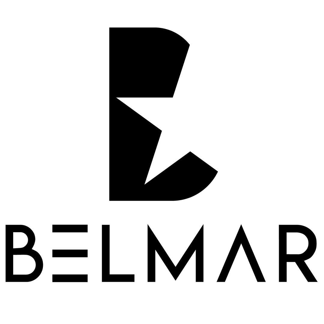 logo of a capital B with a star shape and Belmar underneath 